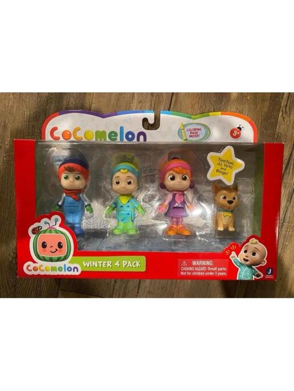 NIB CoComelon Winter 4 Pack Figurines